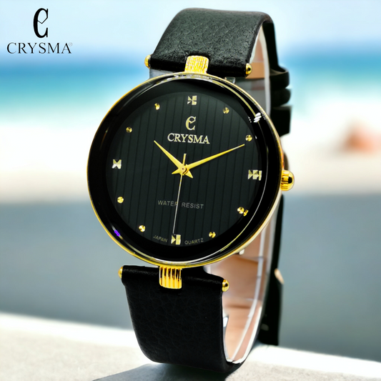 Crysma CRL6346 Floras(Black/Golden/Black)